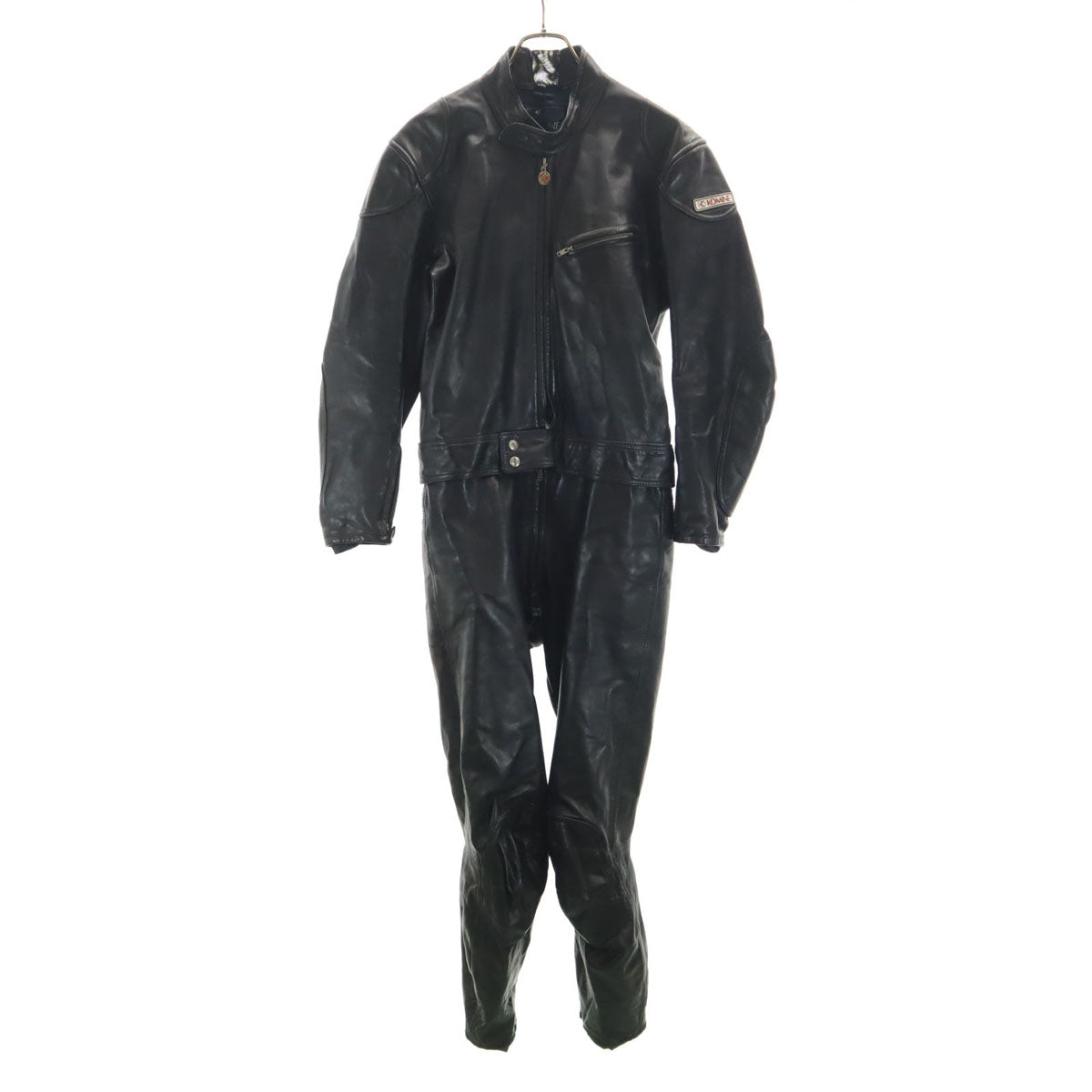 KOMINE コミネ レザー 長袖 オールインワン XL ブラック バイクスーツ メンズ