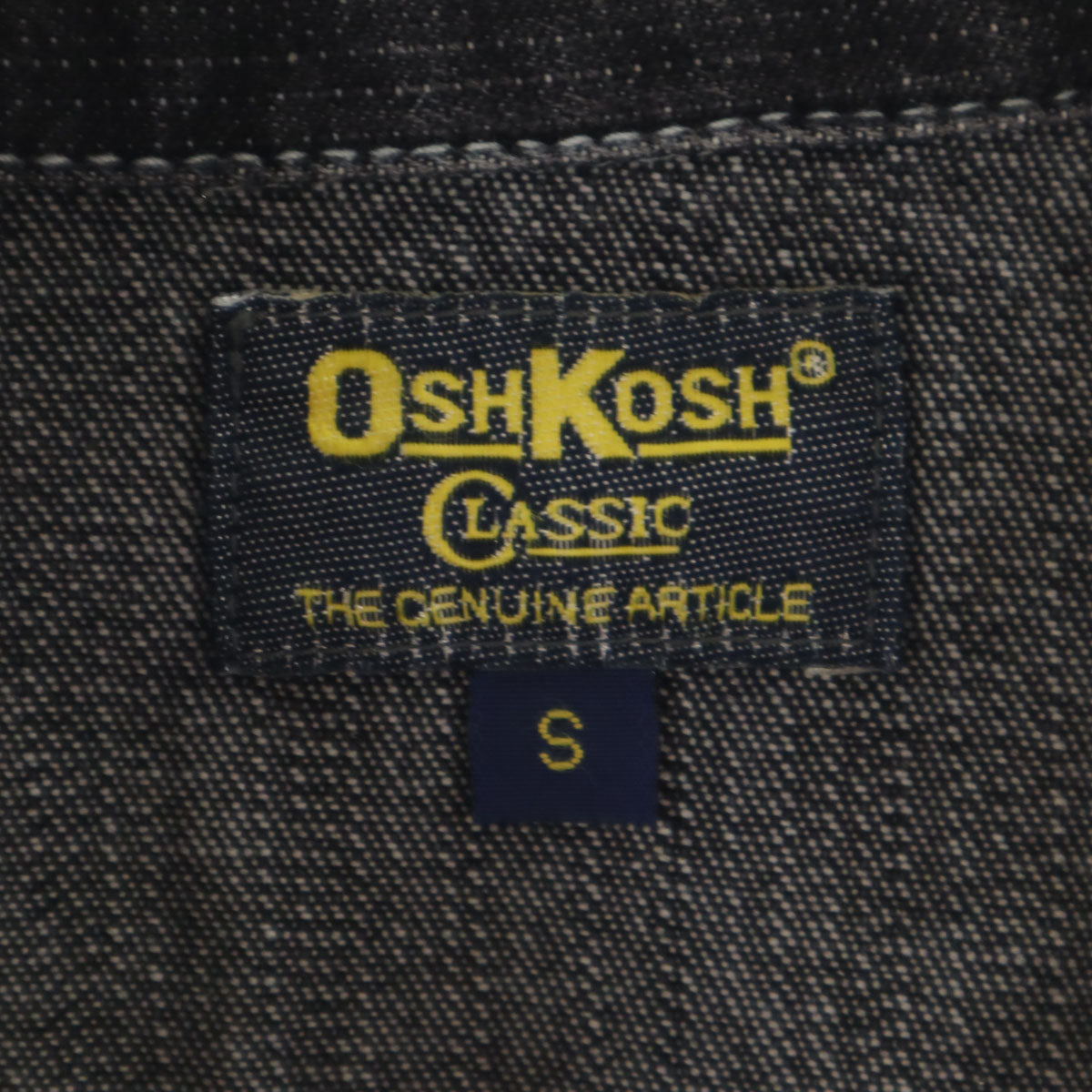 OSHKOSH オシュコシュ 長袖 つなぎ S ブラック デニム オールインワン メンズ