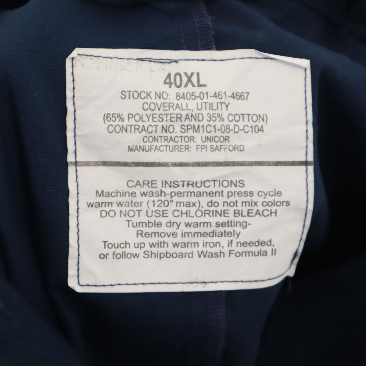 US ARMY アメリカ軍 ユーティリティ カバーオール つなぎ XL ネイビー メンズ