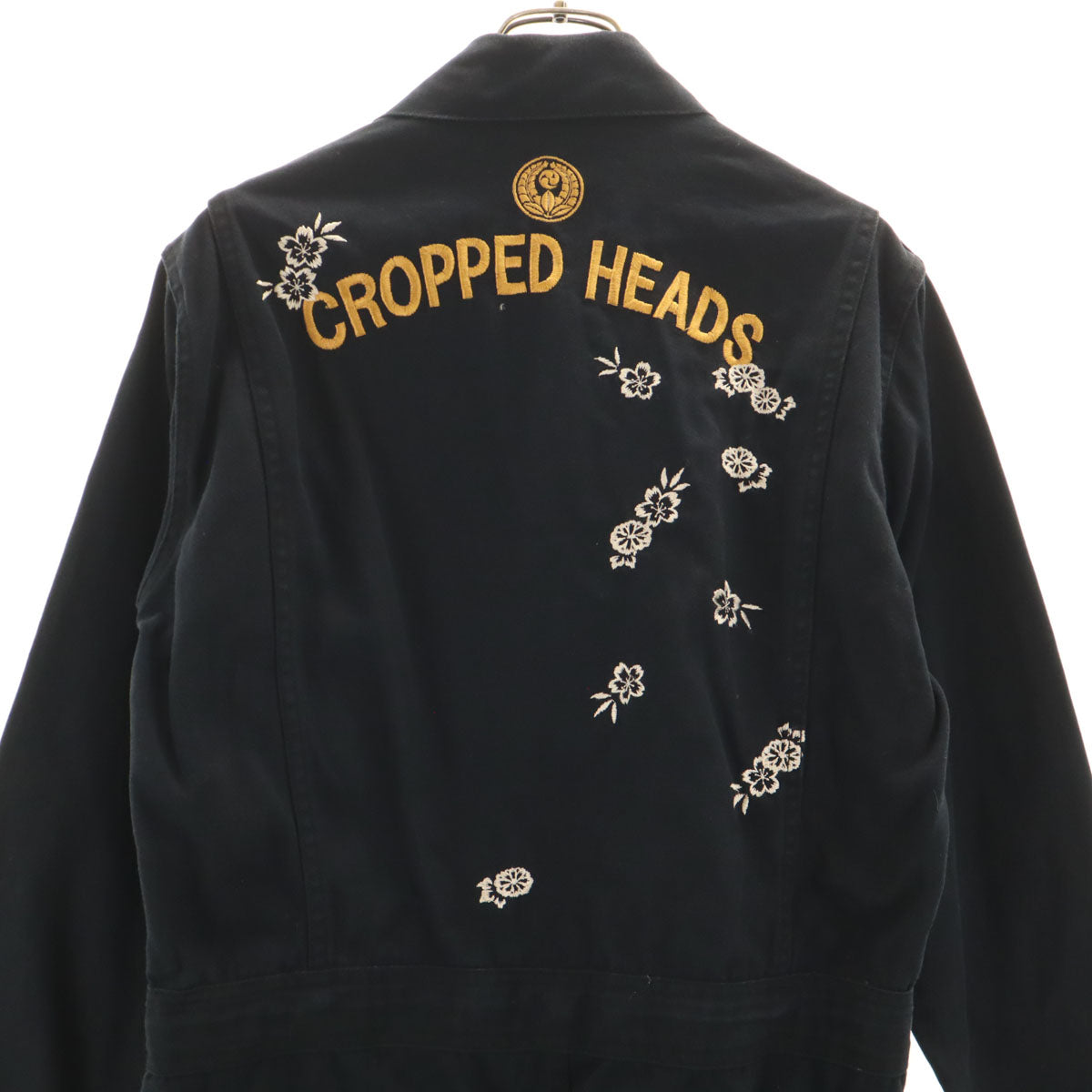 CROPPED HEADS クロップドヘッズ ダック地 つなぎ M ブラック メンズ
