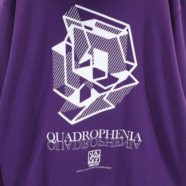 未使用 バースト222 18AW 日本製 長袖 スウェットパーカー 2 紫 VAST222 メンズ