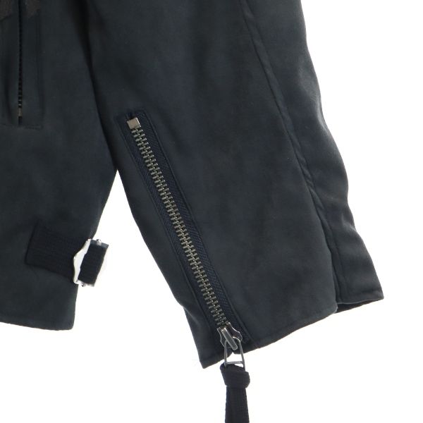 未使用 バースト222 19AW 日本製 スエード ライダースジャケット 2 ブラック VAST222 メンズ