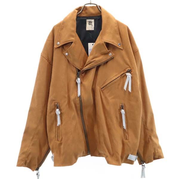 未使用 バースト222 19AW 日本製 スエード ライダースジャケット 2 ブラウン VAST222 メンズ