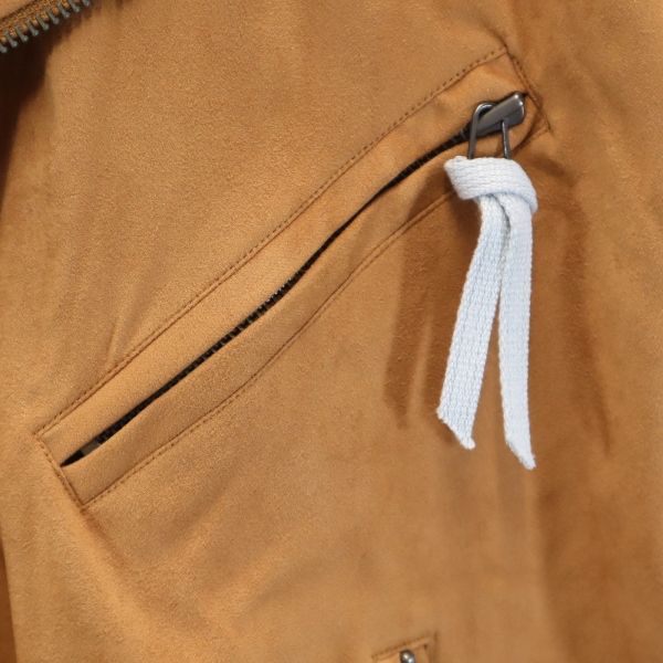 未使用 バースト222 19AW 日本製 スエード ライダースジャケット 2 ブラウン VAST222 メンズ