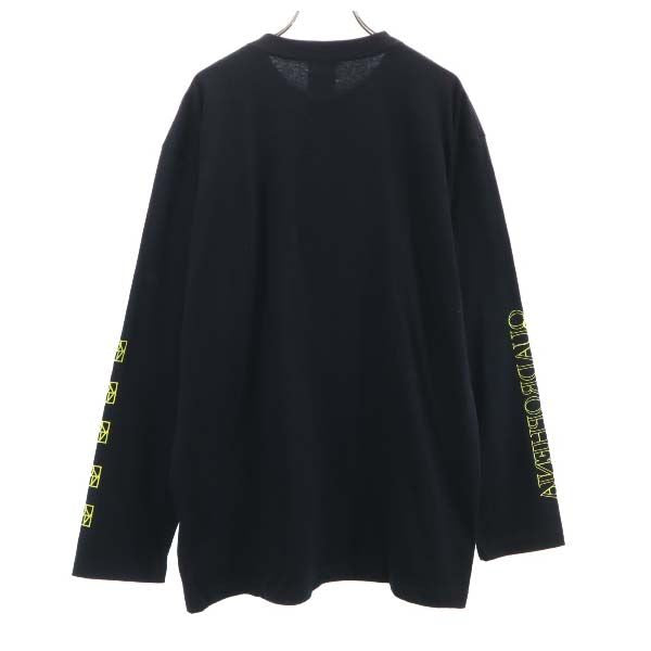 未使用 バースト222 18ss 日本製 スリーブプリント 長袖 スウェット トレーナー 3 ブラック VAST222 メンズ