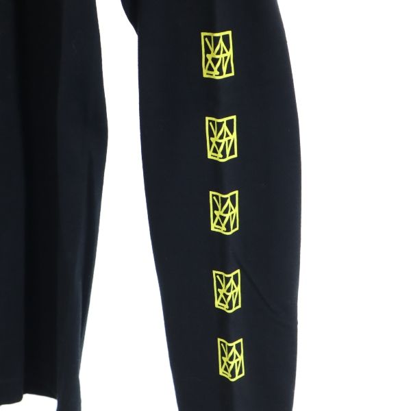 未使用 バースト222 18ss 日本製 スリーブプリント 長袖 スウェット トレーナー 2 ブラック VAST222 メンズ