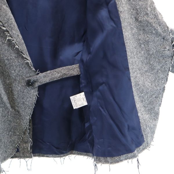 未使用 バースト222 16AW 日本製 ツイード テーラードジャケット 2 グレー VAST222 メンズ