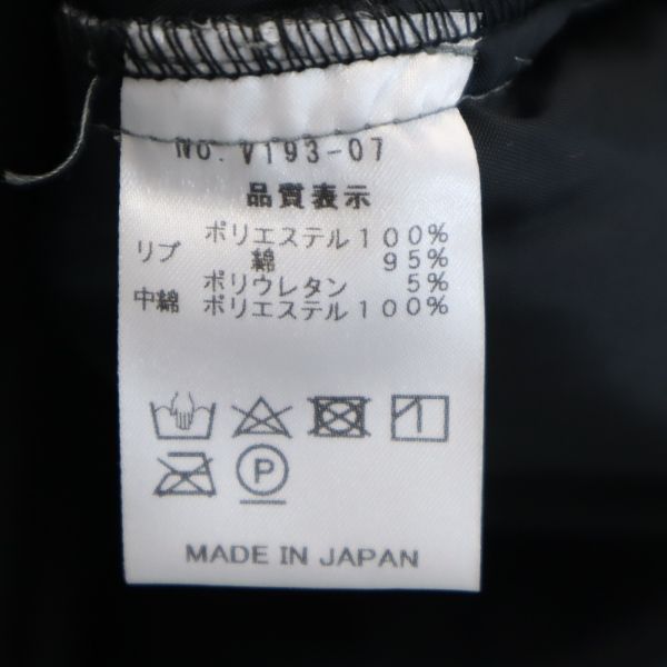 未使用 VAST222 バースト222 19AW 日本製 中綿ジャケット 2 ブラック プルオーバー メンズ