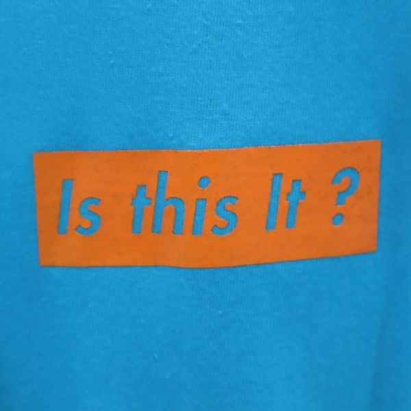 未使用 バースト222 19ss 日本製 プリント 長袖 スウェット トレーナー 3 ブルー VAST222 メンズ