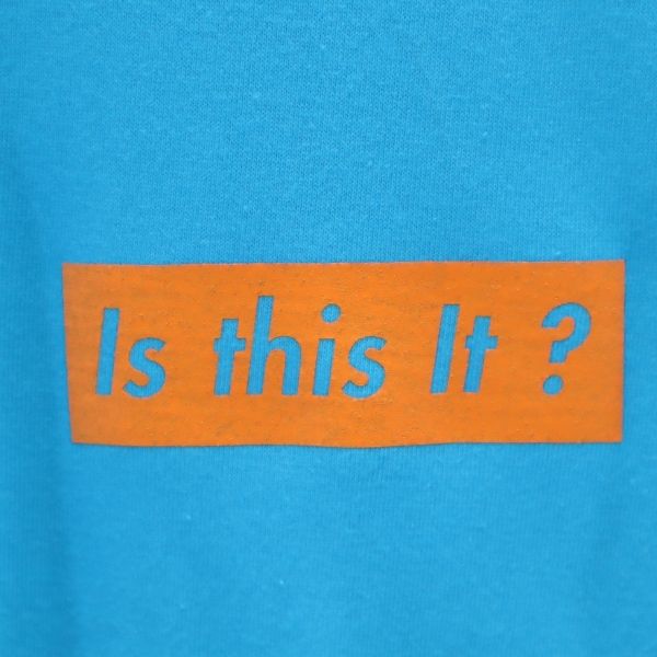 未使用 バースト222 19ss 日本製 プリント 長袖 スウェット トレーナー 1月2日 ブルー VAST222 メンズ