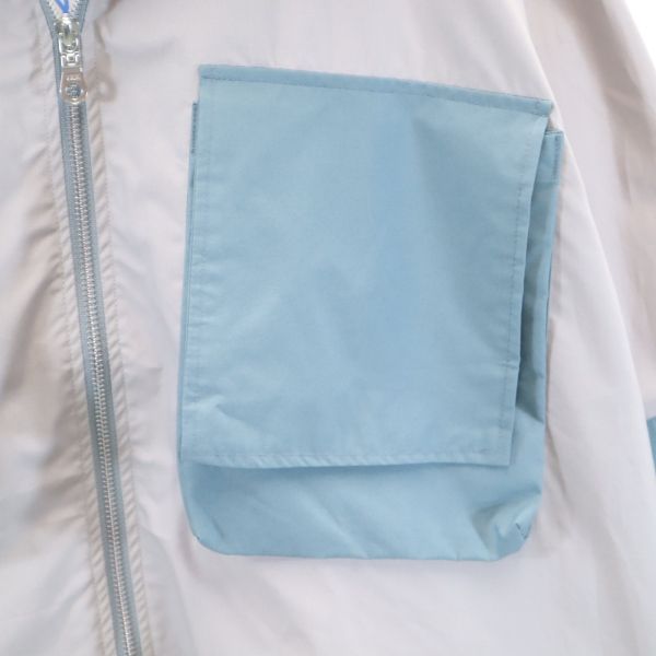 未使用 バースト222 20ss 日本製 バイカラー ブルゾン 2 グレー×ブルー VAST222 ジャケット メンズ