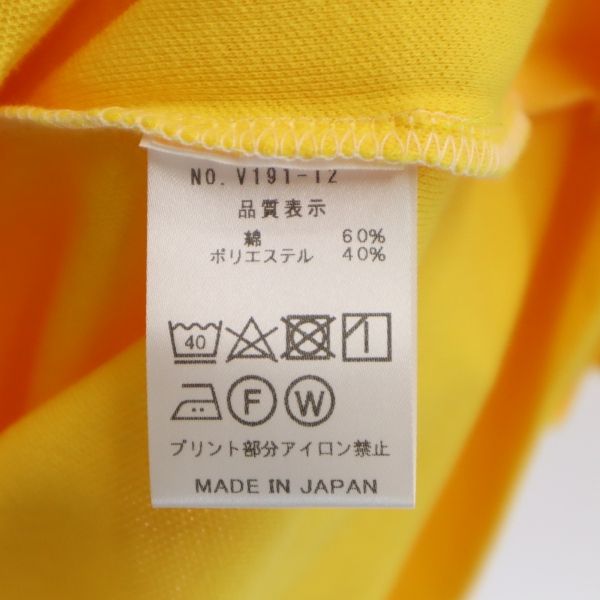 未使用 VAST222 バースト222 19ss 日本製 SHAKER 半袖 ポロシャツ 2 イエロー メンズ