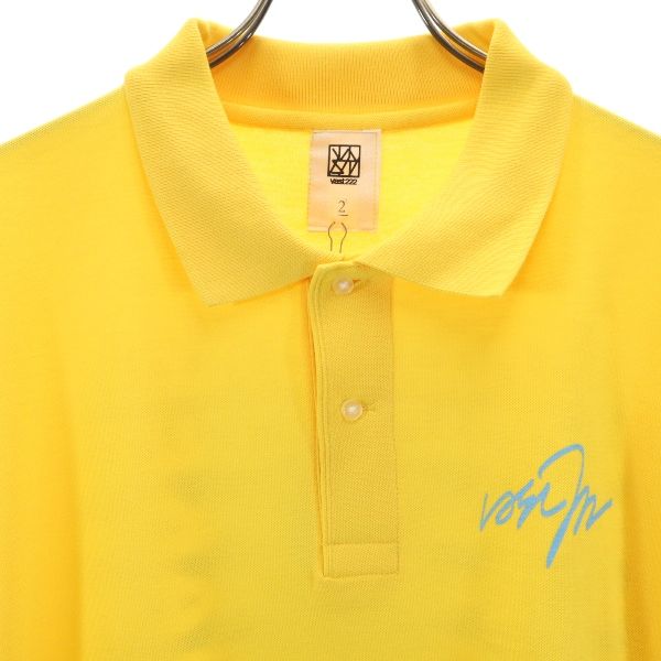 未使用 バースト222 19ss 日本製 SHAKER 半袖 ポロシャツ 2 イエロー VAST222 メンズ