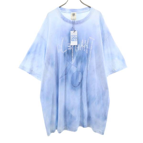 未使用 VAST222 バースト222 18ss 日本製 ELEPHANT 半袖 Tシャツ 4 ブルー系 エレファント メンズ