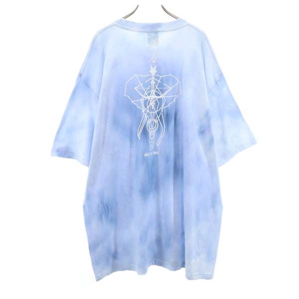 未使用 VAST222 バースト222 18ss 日本製 ELEPHANT 半袖 Tシャツ 4 ブルー系 エレファント メンズ