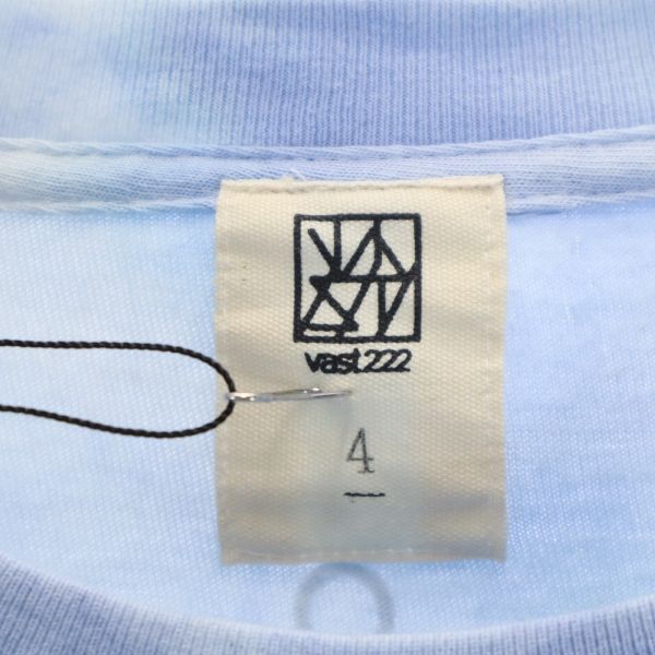 未使用 バースト222 18ss 日本製 ELEPHANT 半袖 Tシャツ 4 ブルー系 VAST222 エレファント メンズ