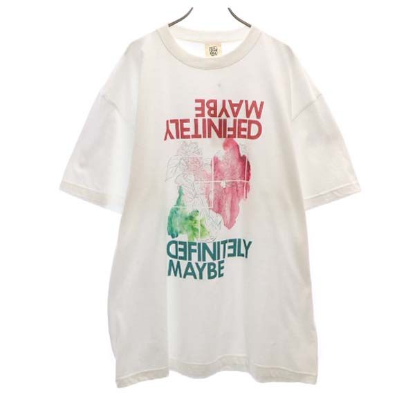 未使用 バースト222 19ss 日本製 DM PRINT 半袖 Tシャツ 3 ホワイト VAST222 メンズ