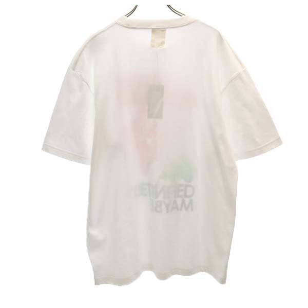 未使用 VAST222 バースト222 19ss 日本製 DM PRINT 半袖 Tシャツ 2 ホワイト メンズ