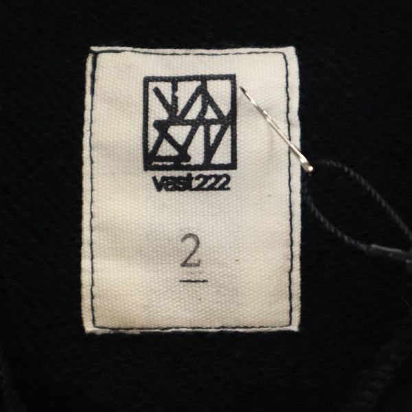 未使用 バースト222 20ss スウェットパーカー ベスト 2 ブラック VAST222 メンズ