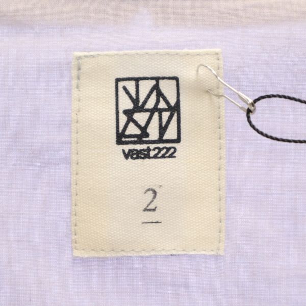 未使用 VAST222 バースト222 20ss 半袖 重ね着風 スキッパー カットソー 2 ブルー メンズ