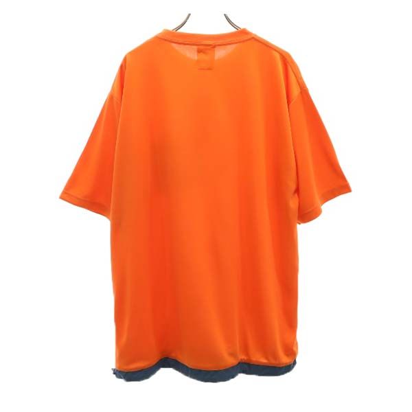 未使用 VAST222 バースト222 20ss 半袖 ポケット付 Tシャツ 3 オレンジ ポリシャツ メンズ