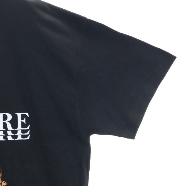 未使用 バースト222 20ss FIRE プリント 半袖 Tシャツ 3 ブラック VAST222 ラバーソウル メンズ