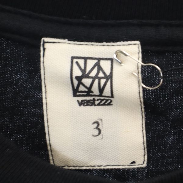 未使用 バースト222 20ss FIRE プリント 半袖 Tシャツ 3 ブラック VAST222 ラバーソウル メンズ