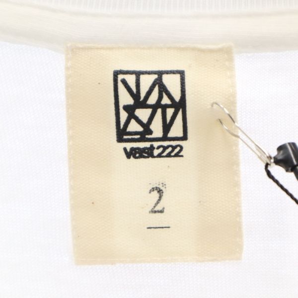 未使用 VAST222 バースト222 20ss FIRE プリント 半袖 Tシャツ 2 ホワイト ラバーソウル メンズ