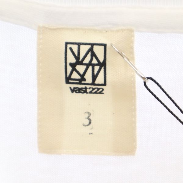 未使用 バースト222 20ss FIRE プリント 半袖 Tシャツ 3 ホワイト VAST222 ラバーソウル メンズ