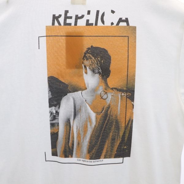 未使用 VAST222 バースト222 20ss REPLICA プリント 半袖 Tシャツ 3 ホワイト ラバーソウル メンズ