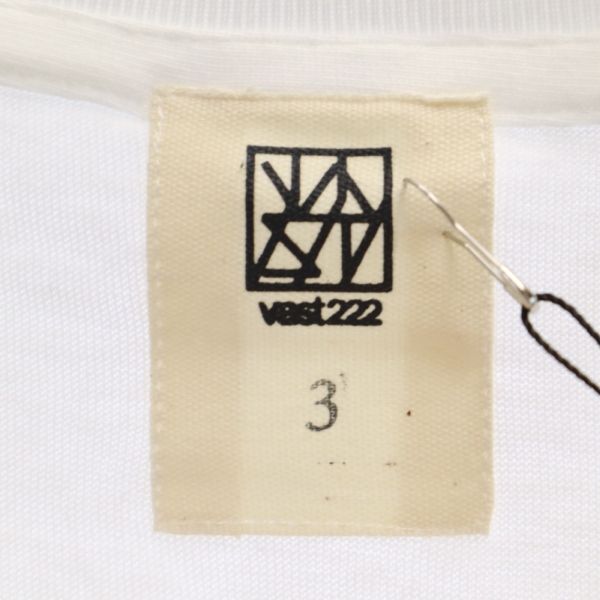 未使用 VAST222 バースト222 20ss REPLICA プリント 半袖 Tシャツ 3 ホワイト ラバーソウル メンズ