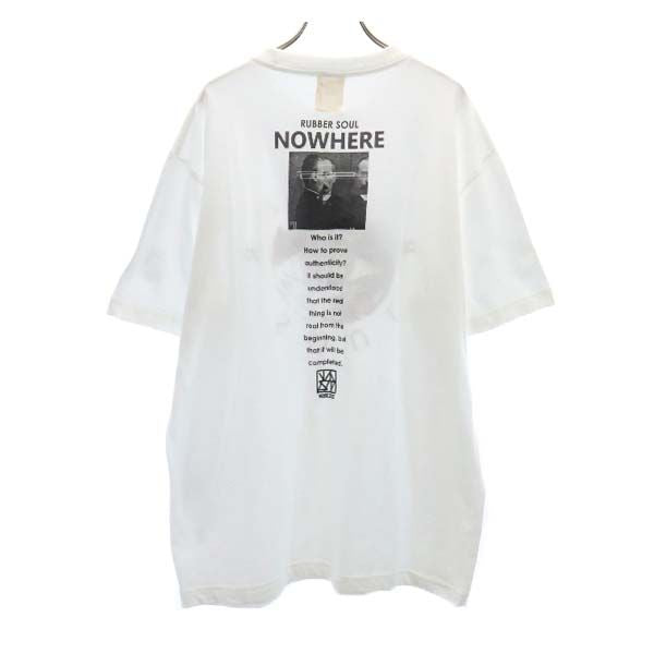 未使用 VAST222 バースト222 20ss NOWHERE プリント 半袖 Tシャツ 3 ホワイト ラバーソウル メンズ