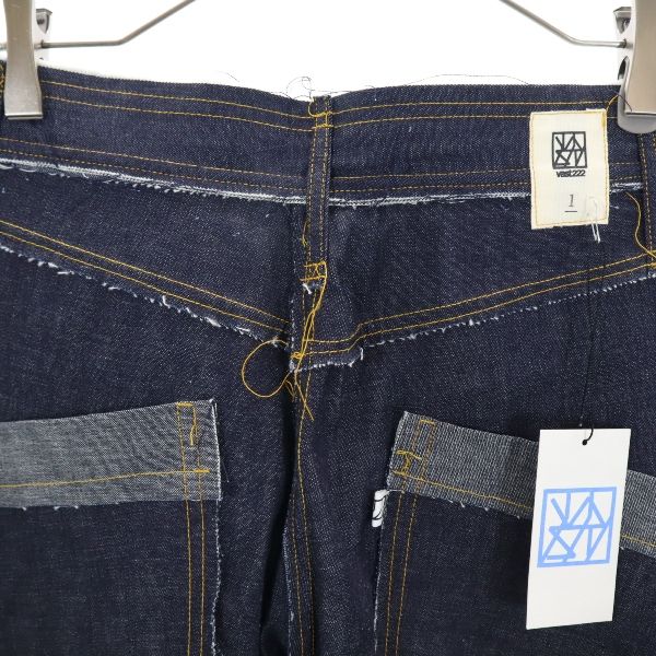 新品 VAST222 バースト222 19ss リジット 生デニム テーパードデニムパンツ 1 ジーパン メンズ