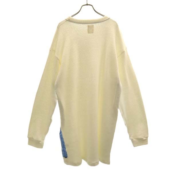 新品 VAST222 バースト222 17AW V173-07 ADJUST THERMAL 日本製 長袖 Tシャツ 3 white ワッフル調 ロング丈 白 メンズ