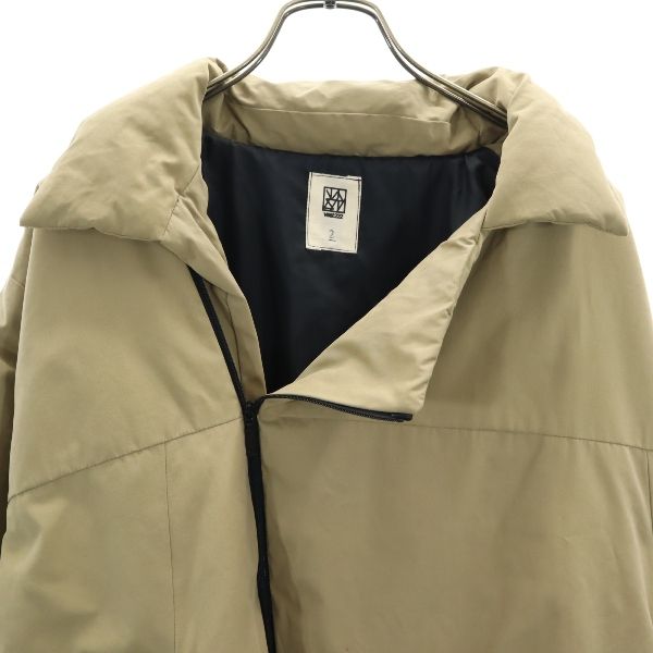 新品 VAST222 バースト222 18AW 日本製 中綿コート 2 ベージュ ジップ メンズ