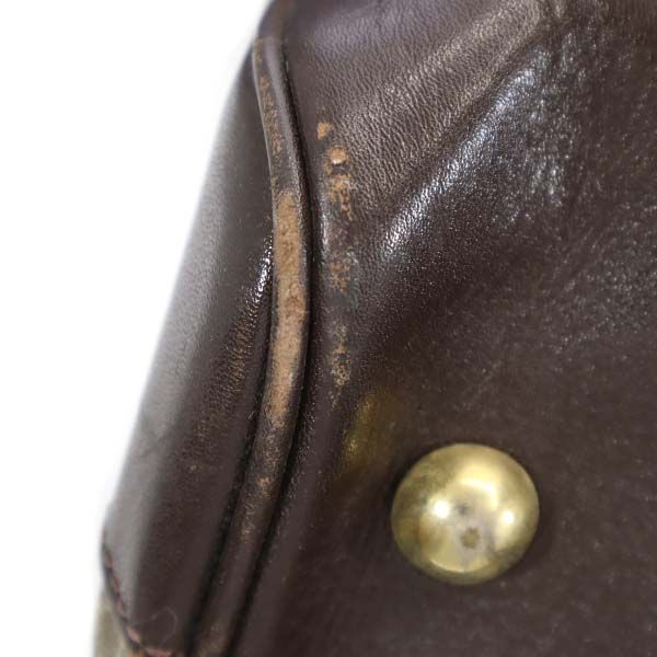 NINA RICCI ニナリッチ 総柄 ボストンバッグ  茶系 鍵 チャーム ポーチ付き レディース