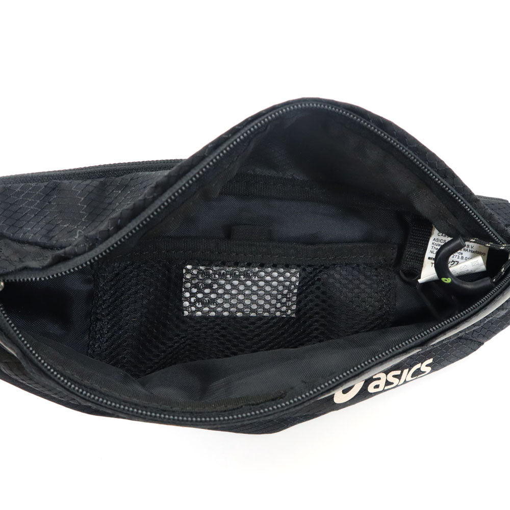 アシックス ボディバッグ  ブラック系 asics ウエストポーチ メンズ