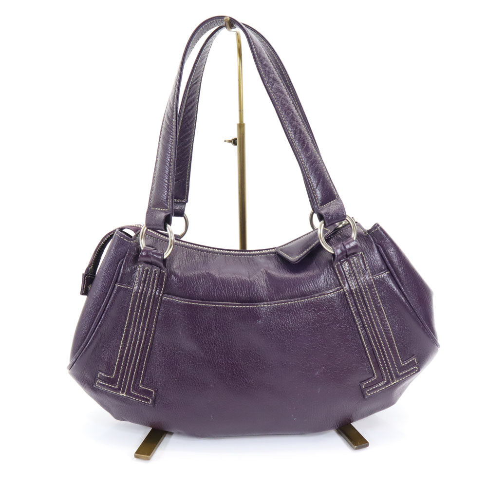 ランバン 日本製 ハンドバッグ  パープル LANVIN ELITE レディース