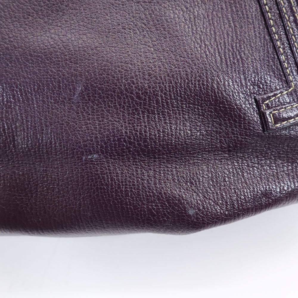 ランバン 日本製 ハンドバッグ  パープル LANVIN ELITE レディース