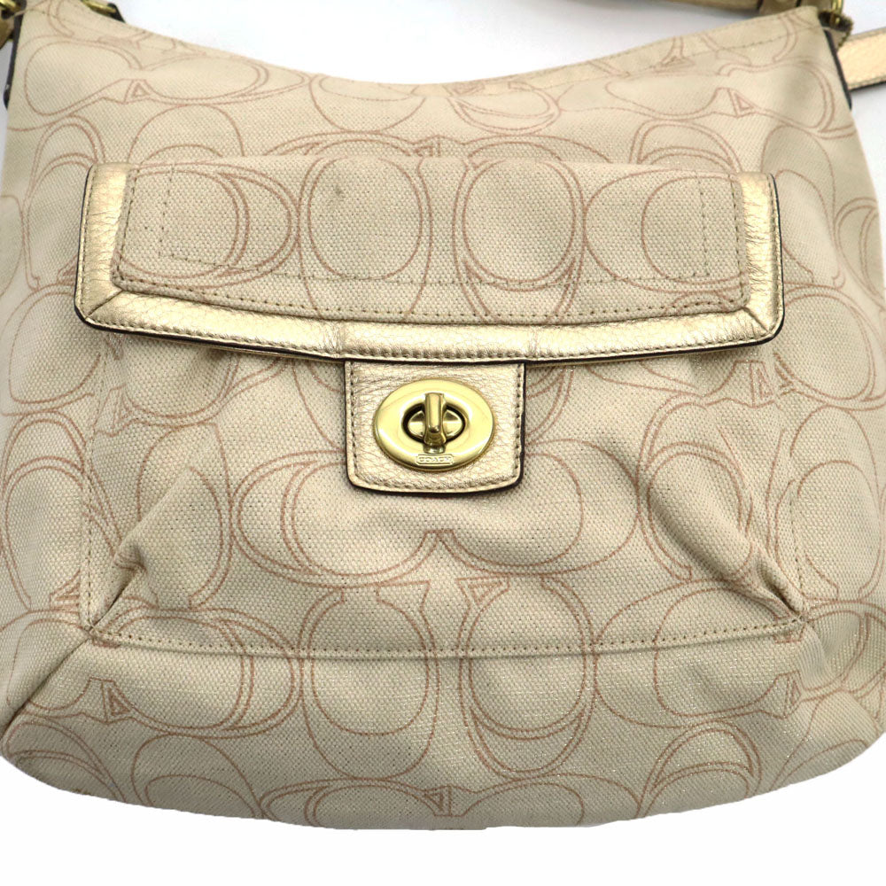 コーチ B1294-F19189 ペネロピ リネン シグネチャー柄 ショルダーバッグ  ベージュ系 COACH レディース