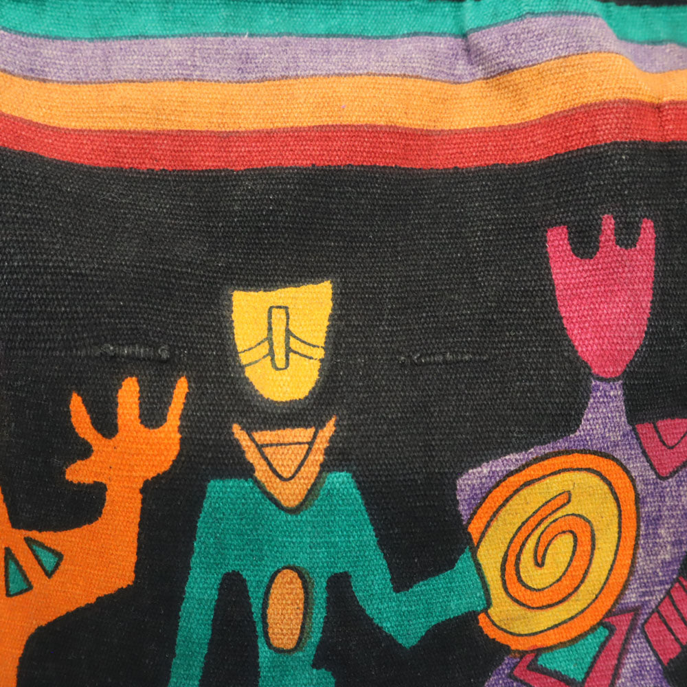 SUN'n’SAND エスニック柄 トートバッグ  ブラック 他 SUN'n’SAND キャンバス レディース