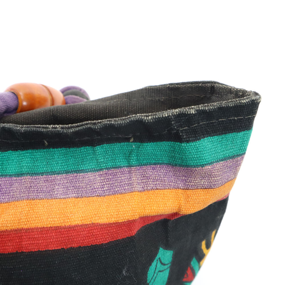 SUN'n’SAND エスニック柄 トートバッグ  ブラック 他 SUN'n’SAND キャンバス レディース