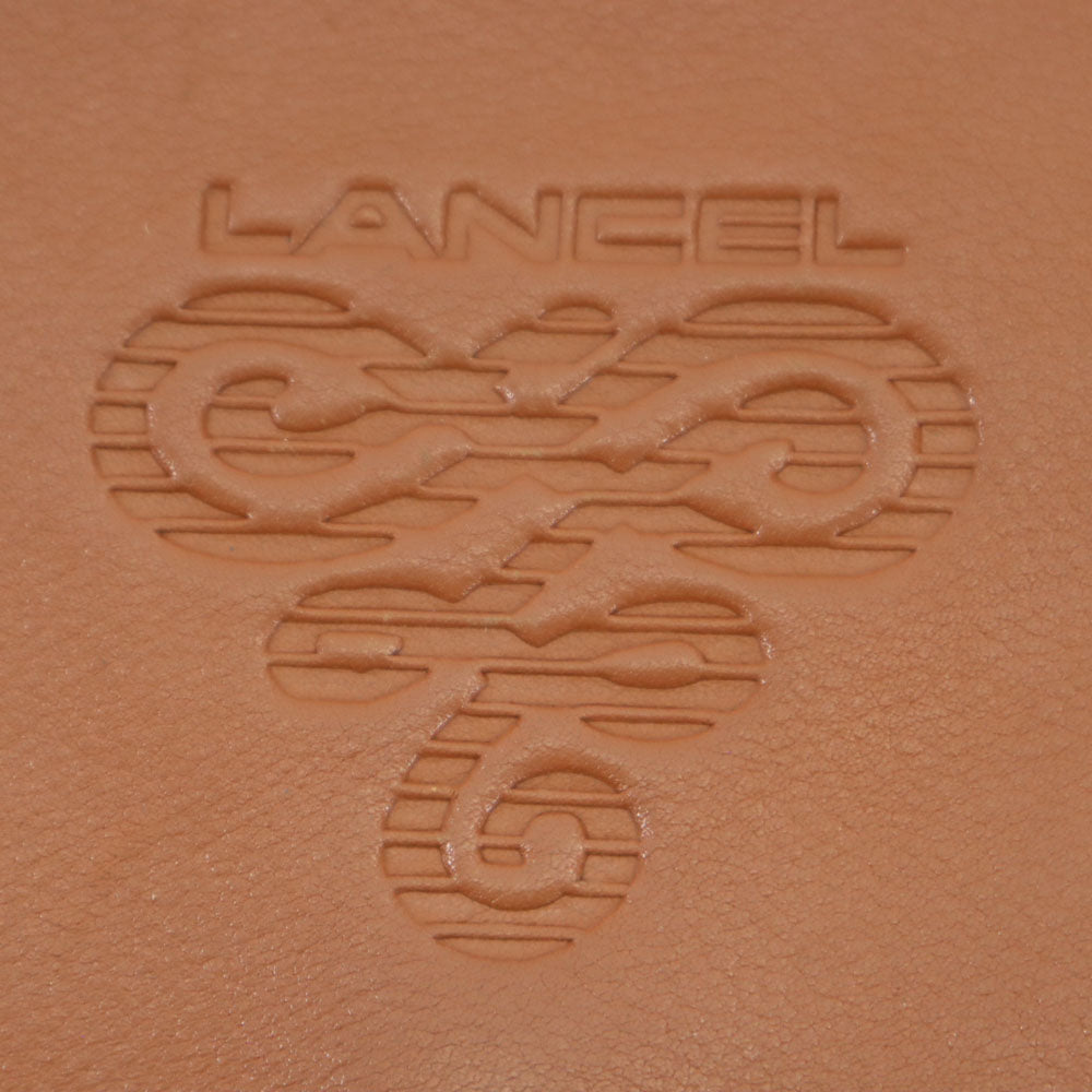 ランセル スペイン製 レザー ショルダーバッグ  ブラウン LANCEL レディース