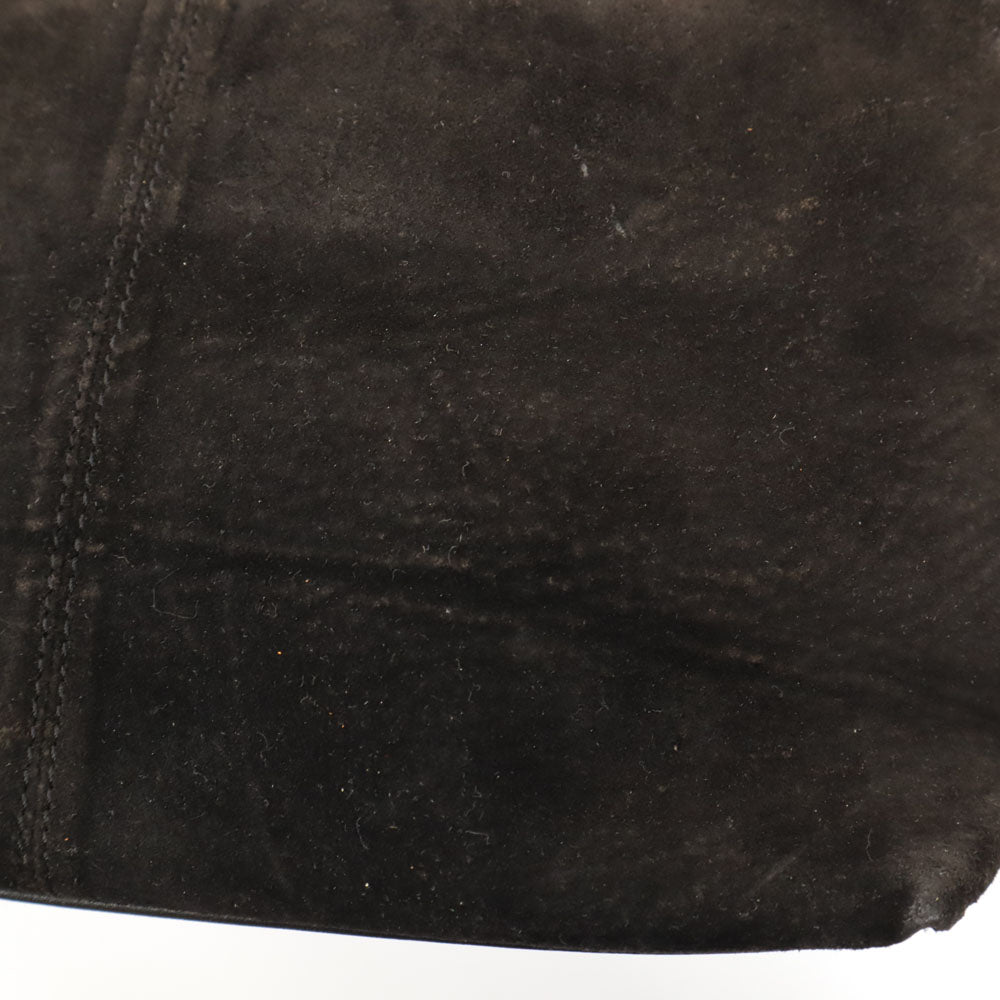 ヴィンセントヴァレンティノ スエード調 ショルダーバッグ ブラック