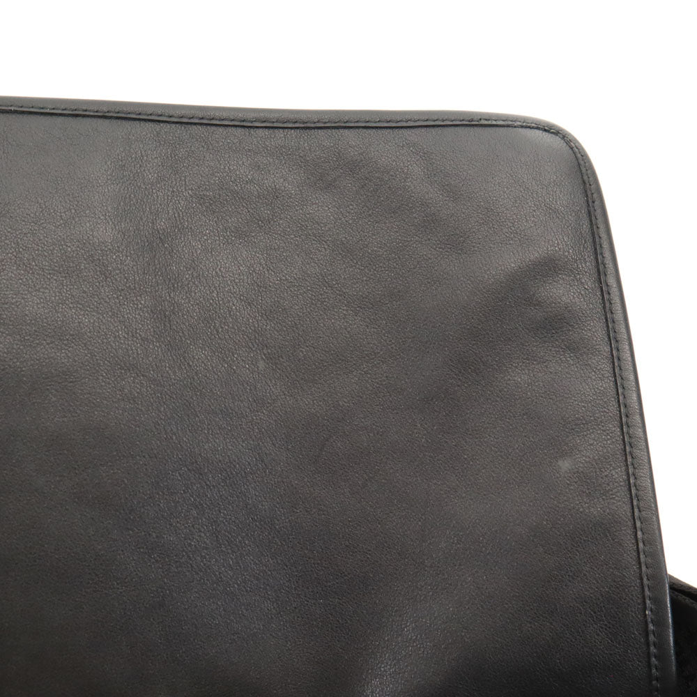 ARMANI COLLEZIONI アルマーニコレッツォーニ イタリア製 ロゴ総柄 ショルダーバッグ  ブラック系 メンズ