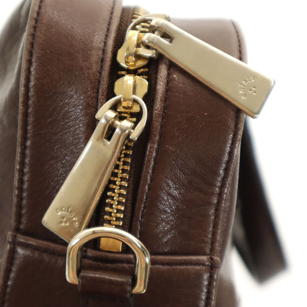 aniary アニアリ 日本製 レザー ブリーフケース  ブラウン ビジネスバッグ メンズ