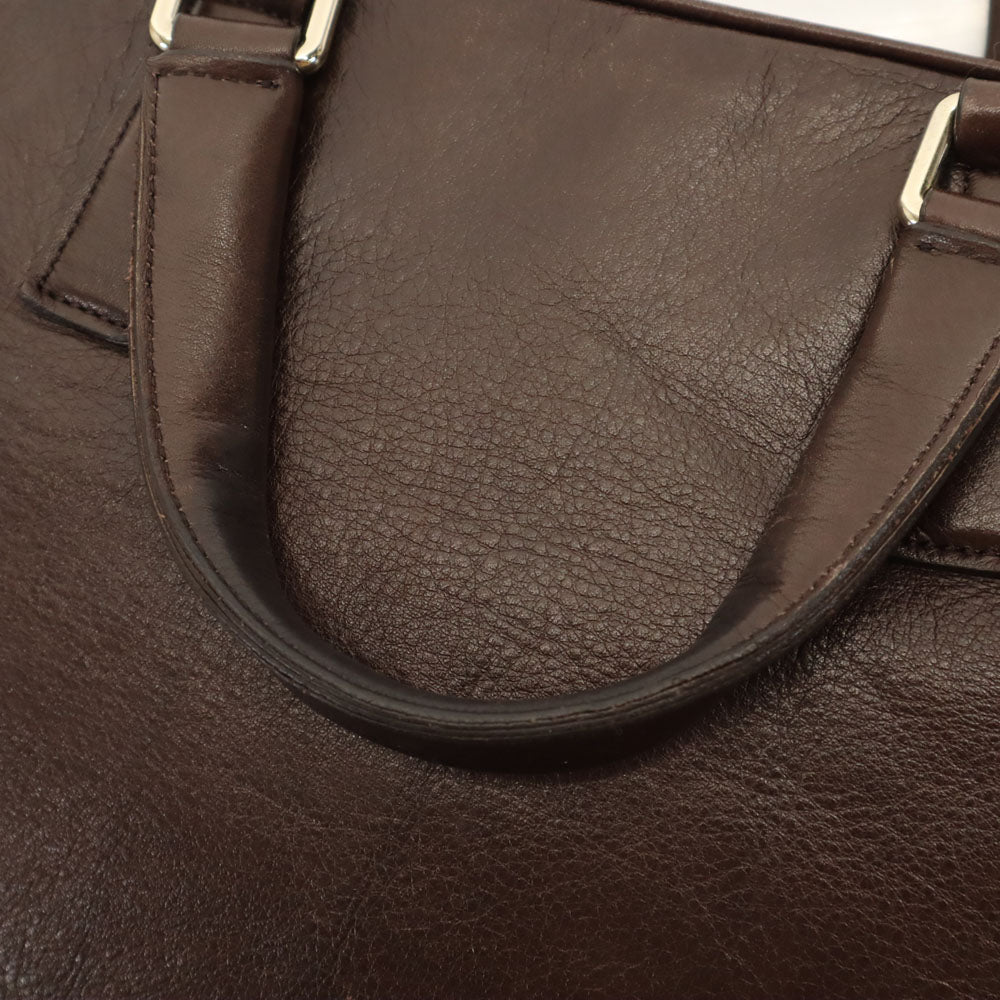 aniary アニアリ 日本製 レザー ブリーフケース  ブラウン ビジネスバッグ メンズ