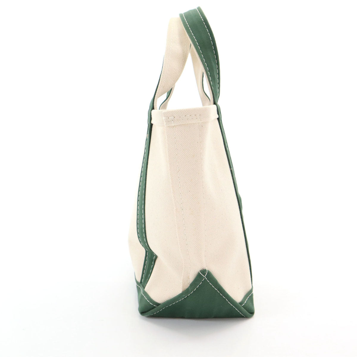 ORCIVAL オーシバル 日本製 キャンバス トートバッグ  白×緑 レディース