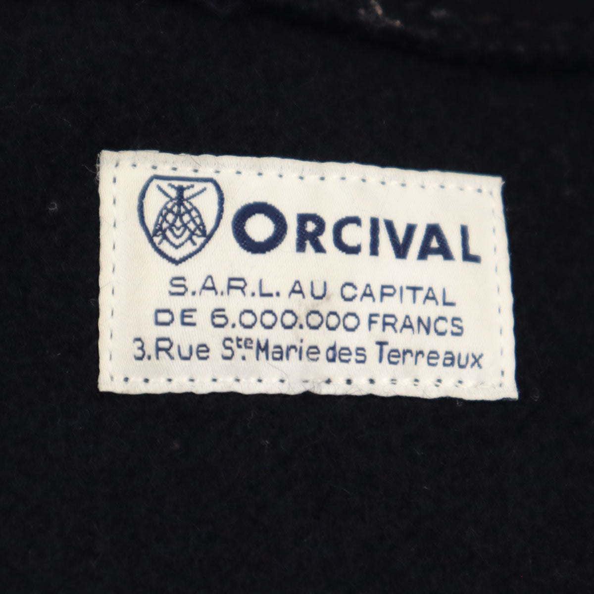 ORCIVAL オーシバル ウールブレンド トートバッグ  ネイビー レディース