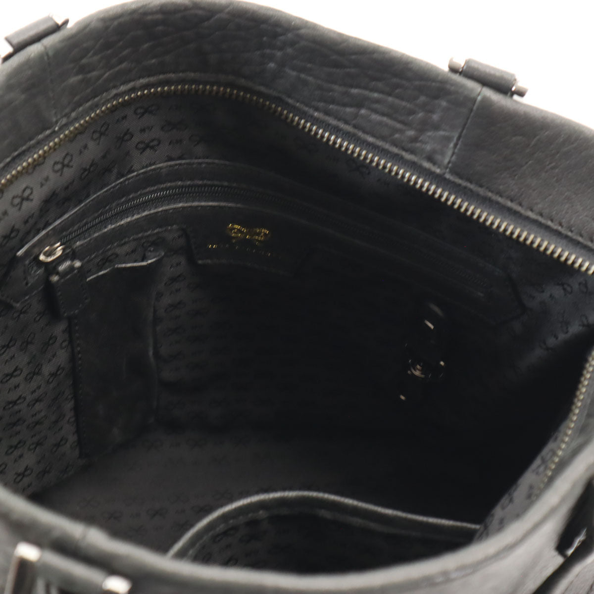 Anya Hindmarch アニヤハインドマーチ リボンタッセル トートバッグ  黒 レディース